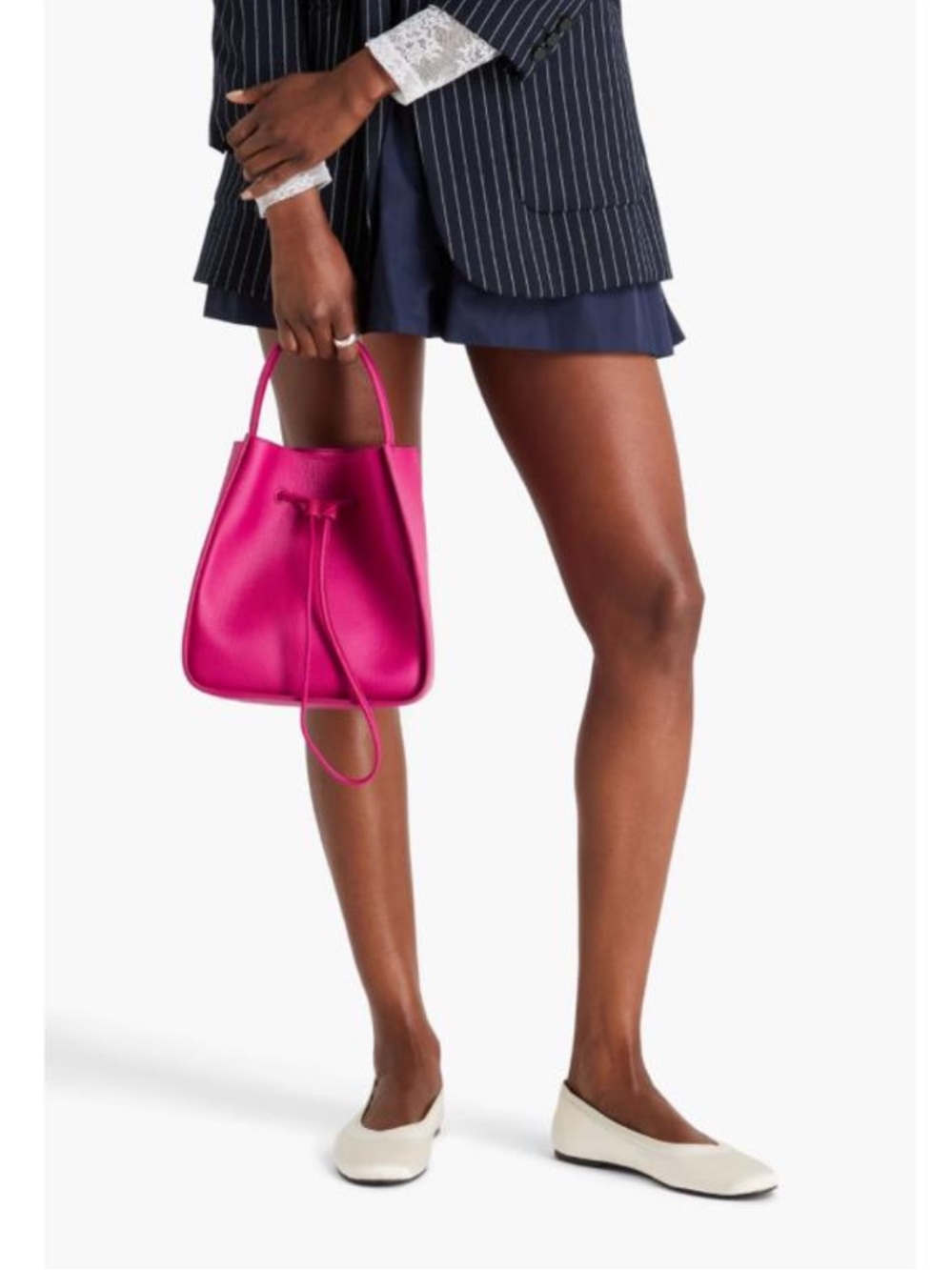 3.1 Phillip Lim Soleil Small Pebbled-Leather Bucket Bag